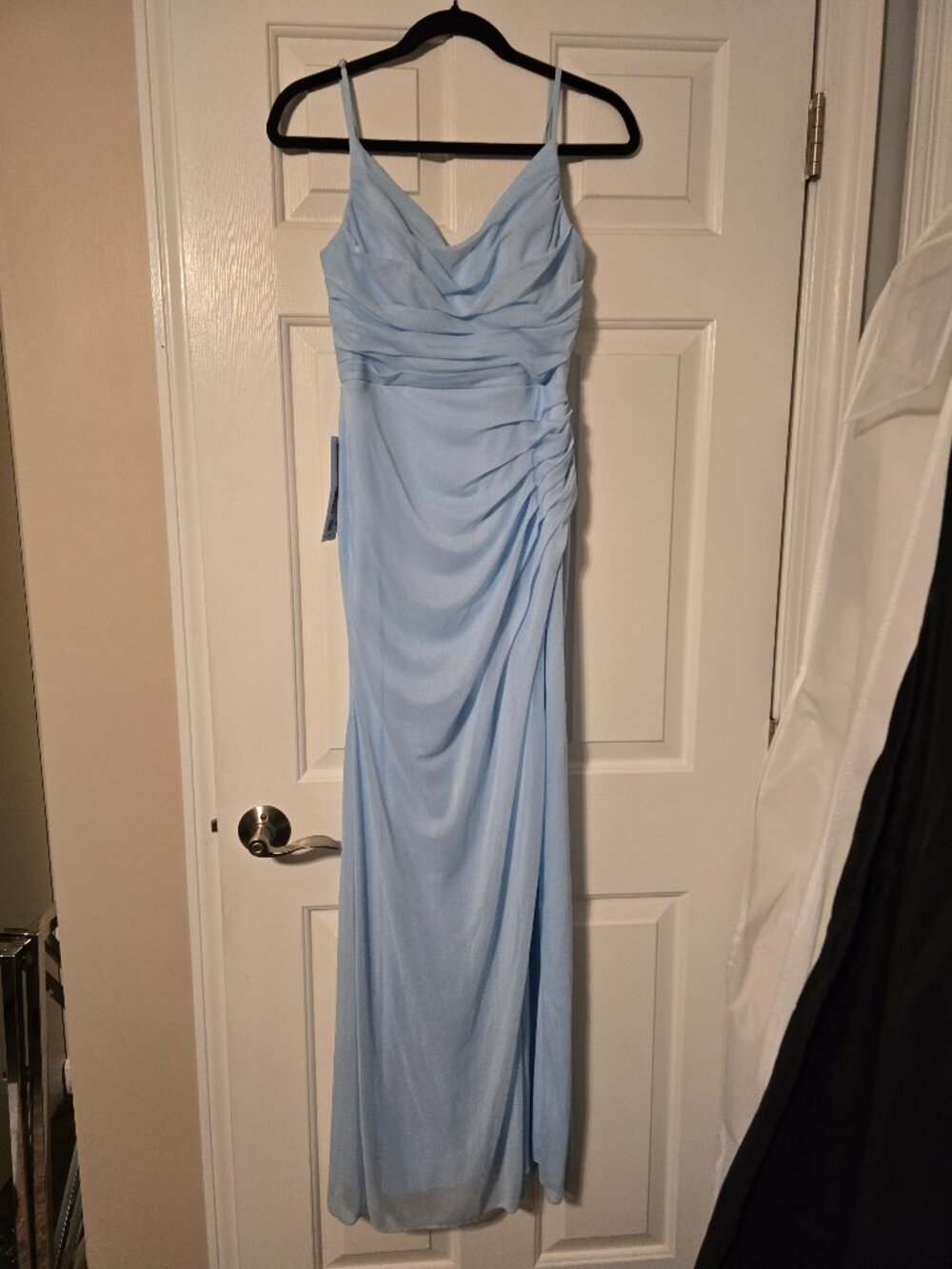 Azazie a4 sky blue bridesmaids dress